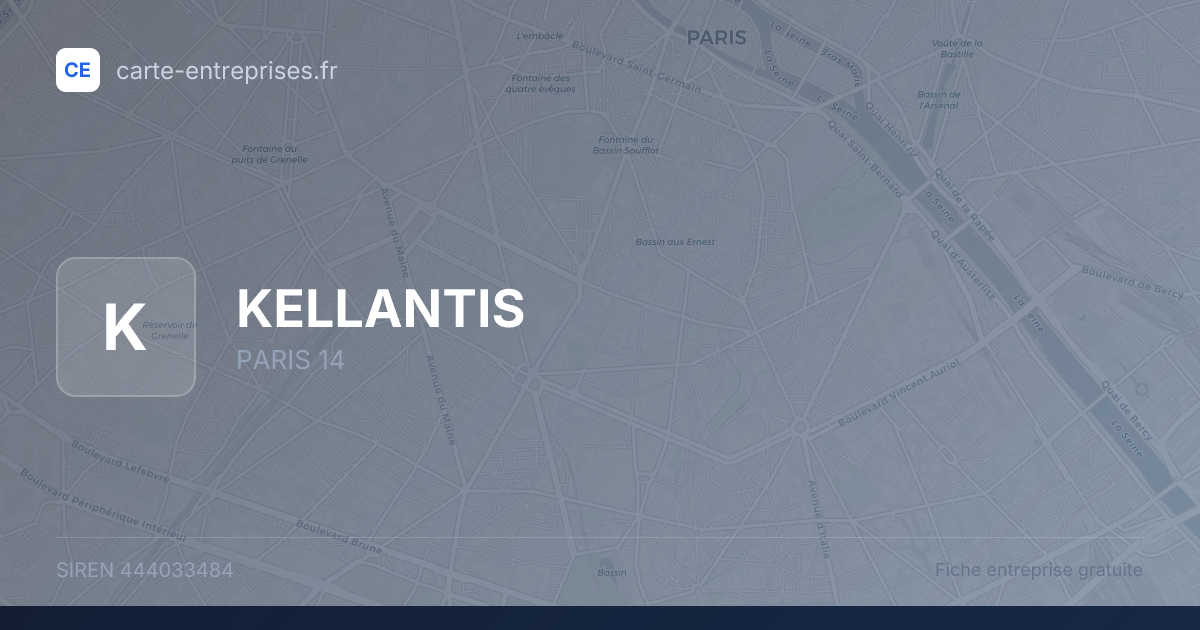 KELLANTIS — 444033484 — fiche entreprise