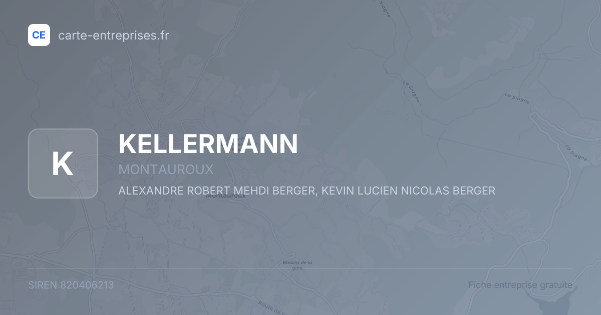 KELLERMANN — 820406213 — fiche entreprise