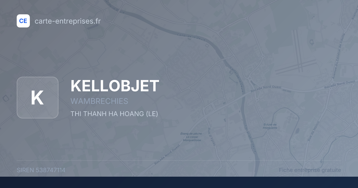 KELLOBJET — 538747114 — fiche entreprise