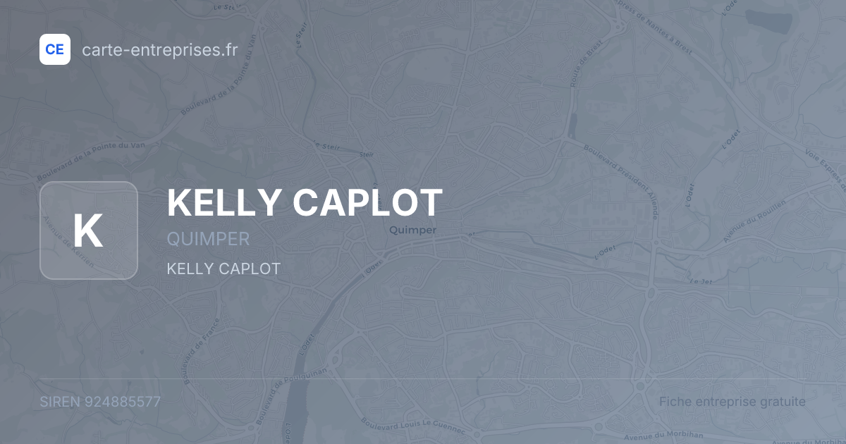 KELLY CAPLOT — 924885577 — fiche entreprise