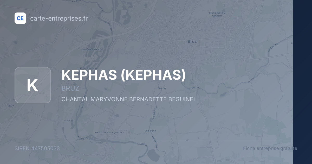 KEPHAS — 447505033 — fiche entreprise