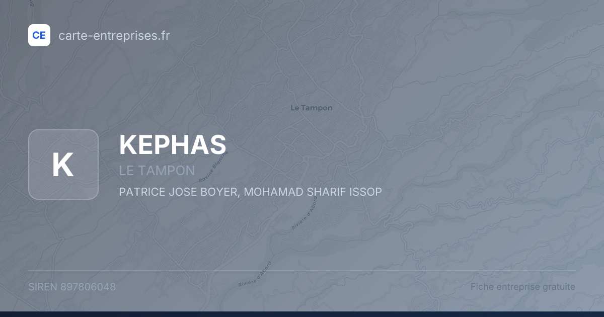 KEPHAS — 897806048 — fiche entreprise