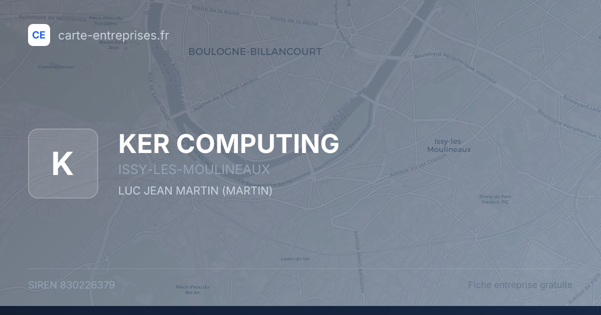 KER COMPUTING — 830226379 — fiche entreprise