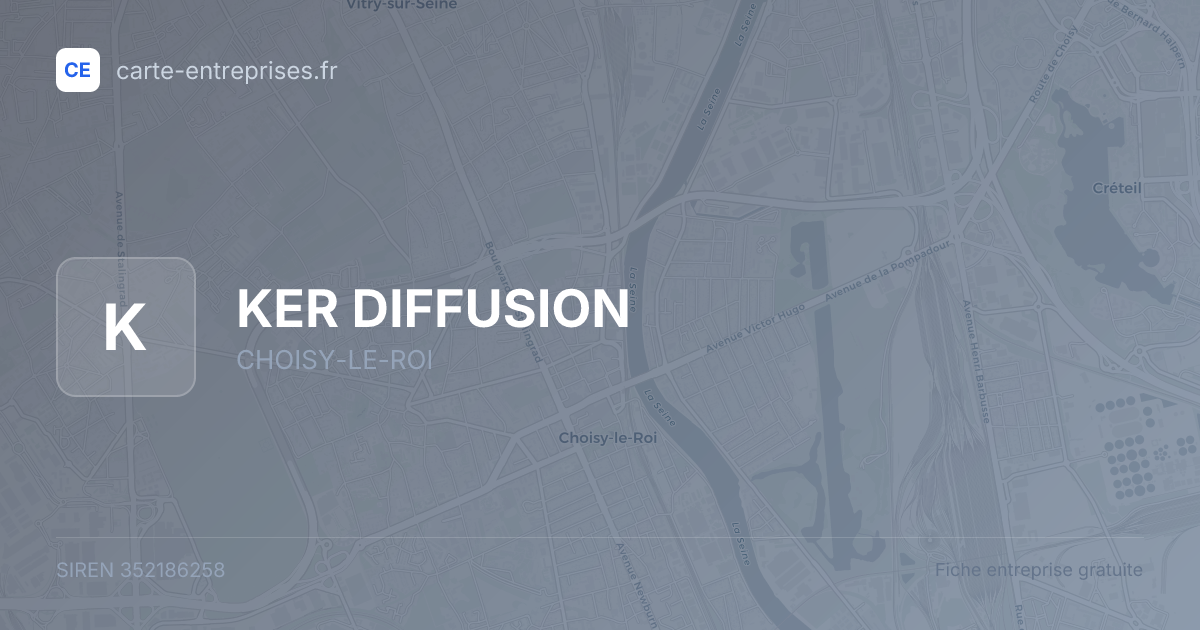 KER DIFFUSION — 352186258 — fiche entreprise