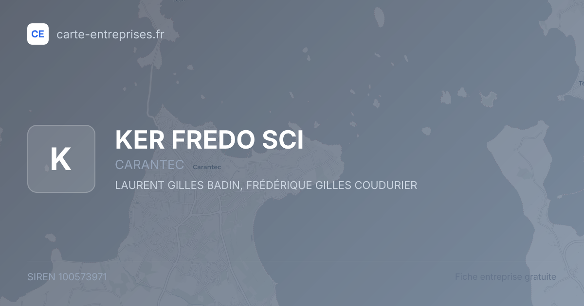 KER FREDO SCI — 100573971 — fiche entreprise