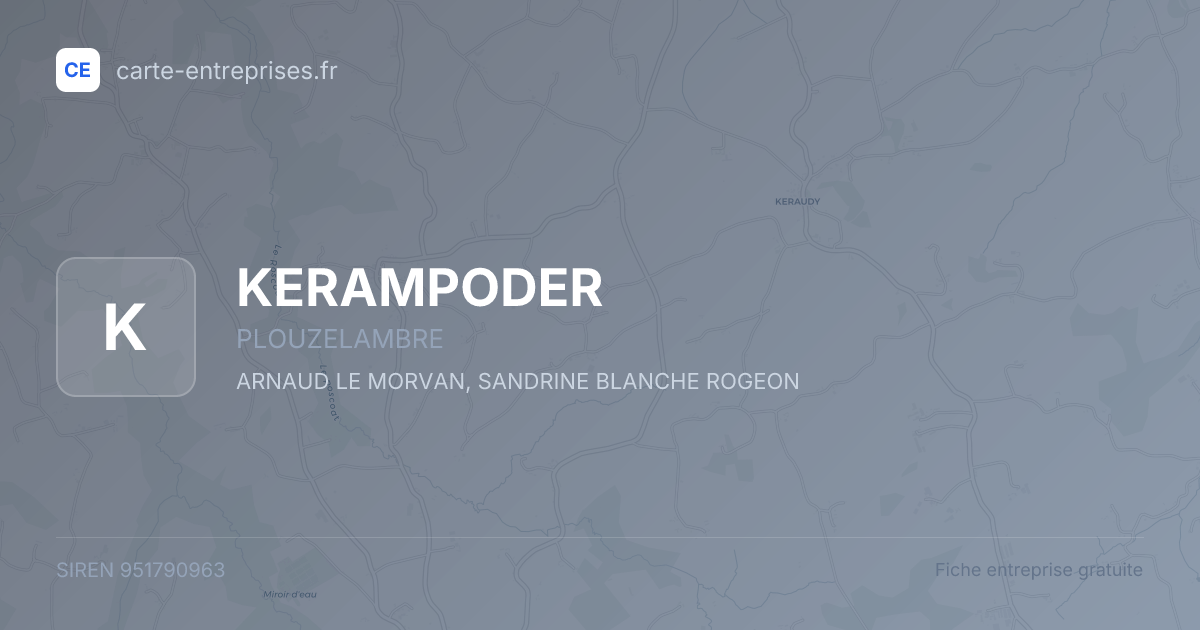 KERAMPODER — 951790963 — fiche entreprise