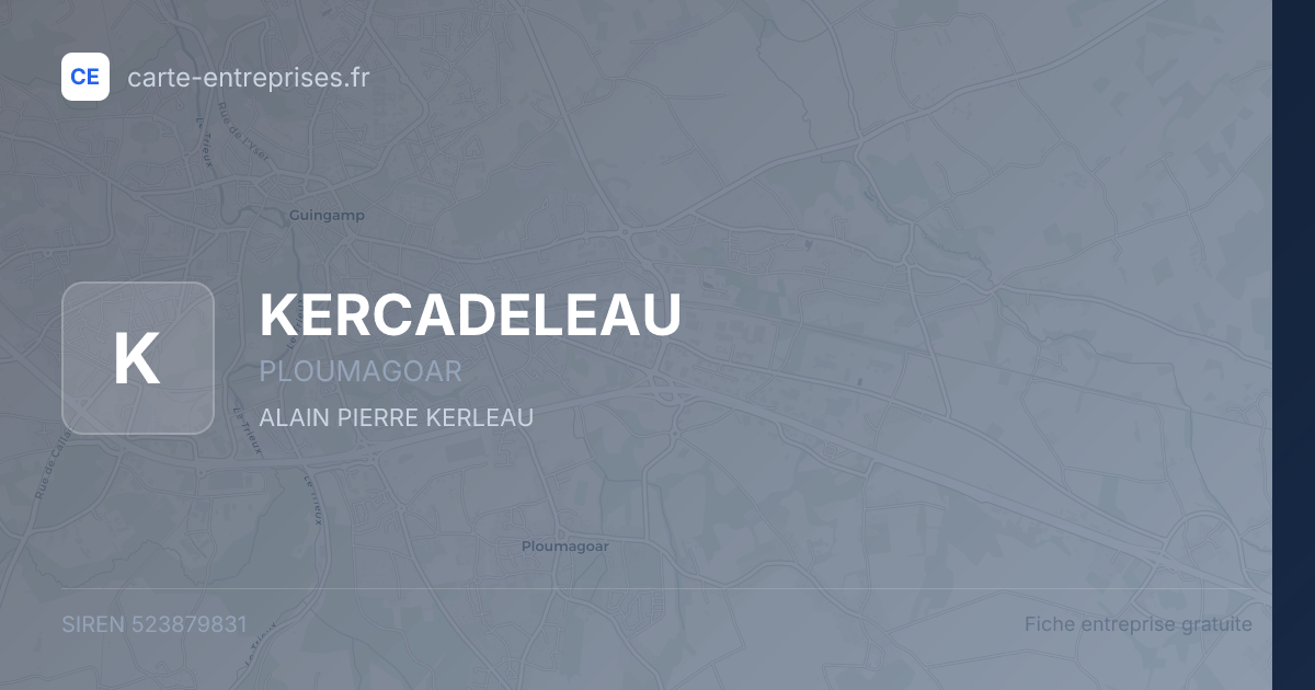 KERCADELEAU — 523879831 — fiche entreprise