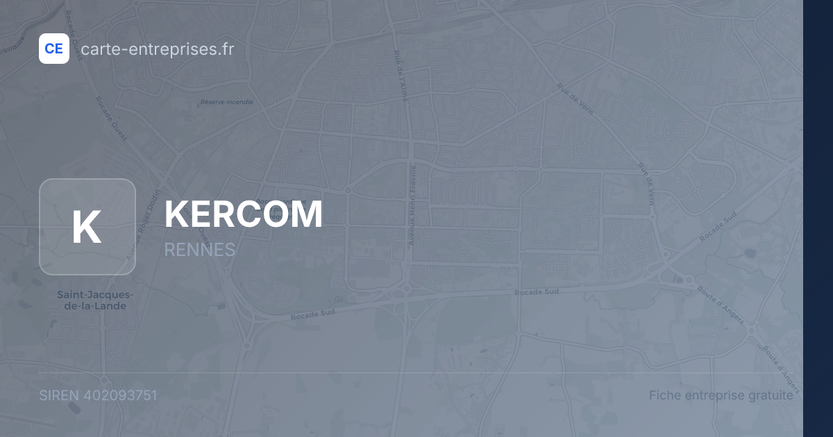 KERCOM — 402093751 — fiche entreprise