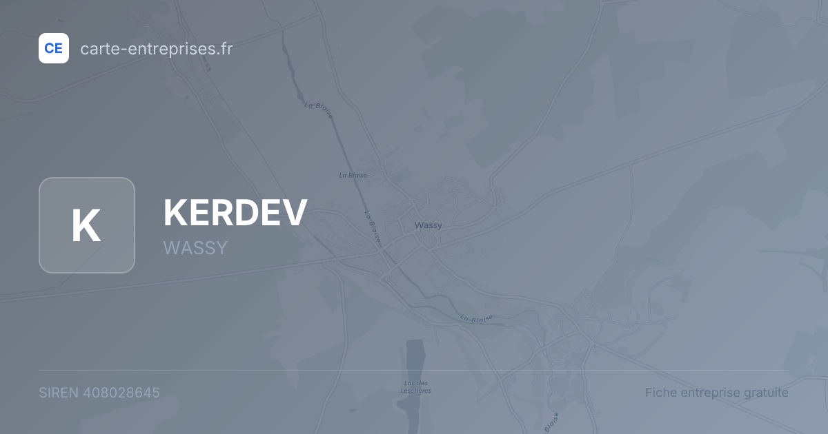 KERDEV — 408028645 — fiche entreprise