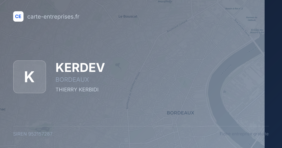 KERDEV — 952157287 — fiche entreprise