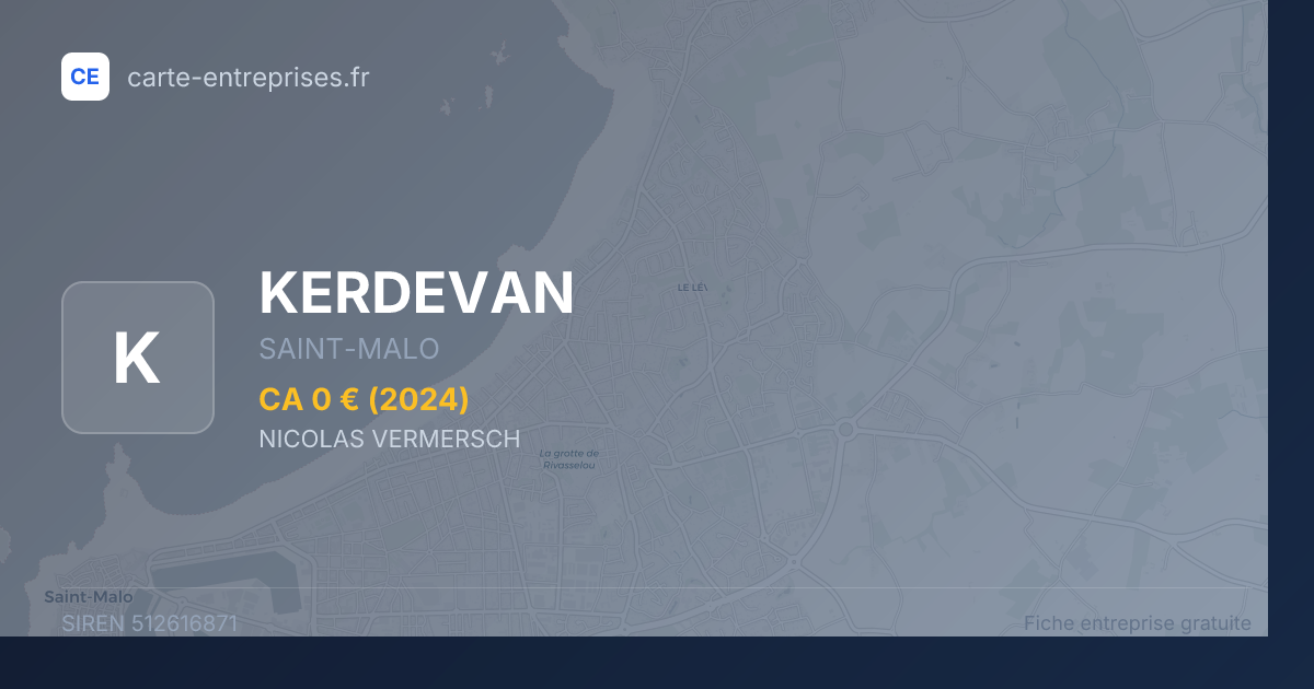 KERDEVAN — 512616871 — fiche entreprise