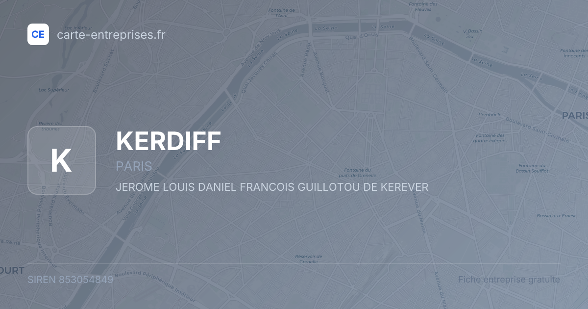 KERDIFF — 853054849 — fiche entreprise