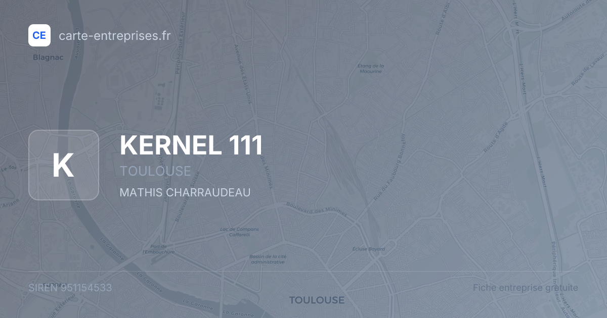 KERNEL 111 — 951154533 — fiche entreprise