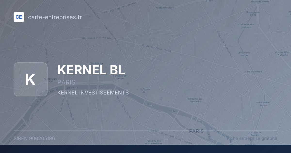 KERNEL BL — 900205196 — fiche entreprise