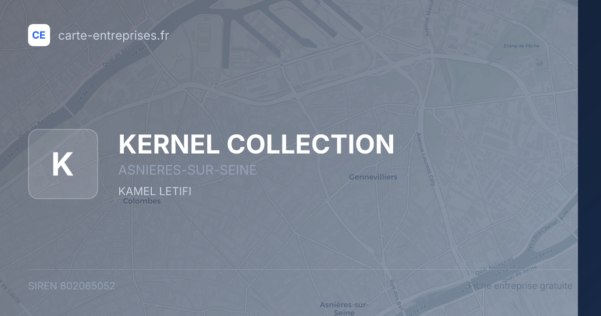 KERNEL COLLECTION — 802065052 — fiche entreprise