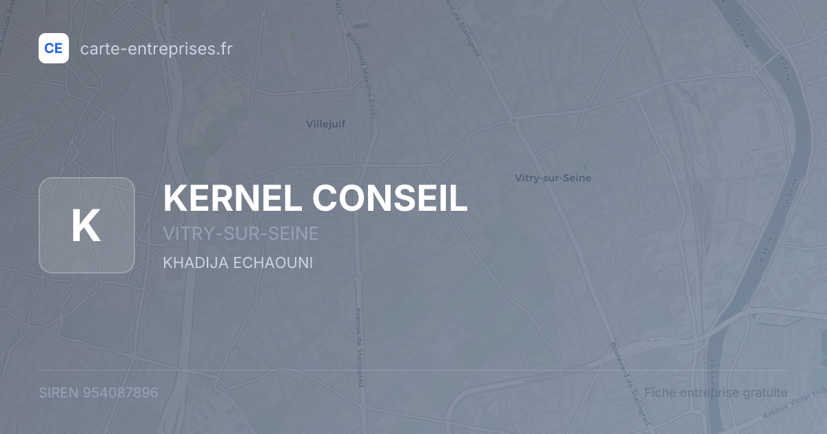 KERNEL CONSEIL — 954087896 — fiche entreprise