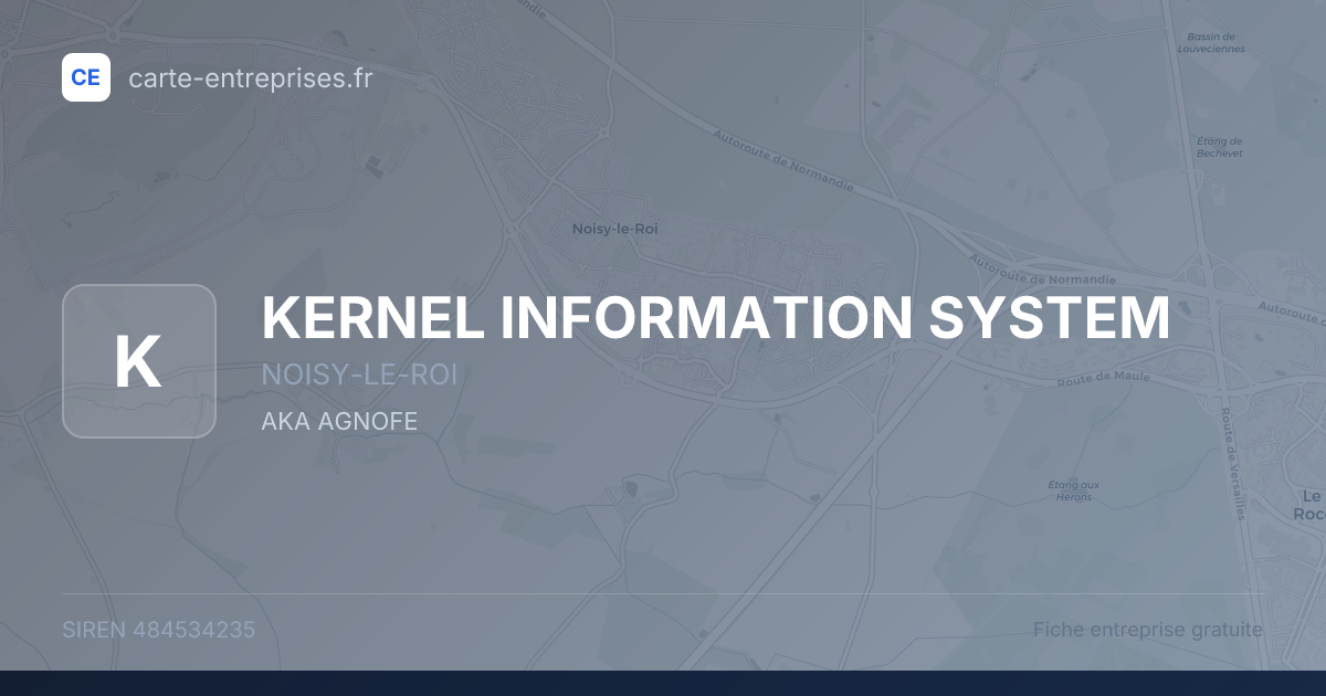 KERNEL INFORMATION SYSTEM — 484534235 — fiche entreprise
