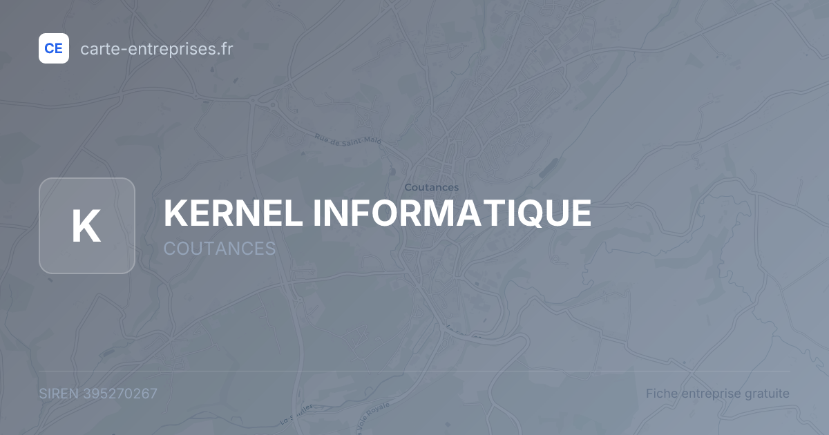 KERNEL INFORMATIQUE — 395270267 — fiche entreprise