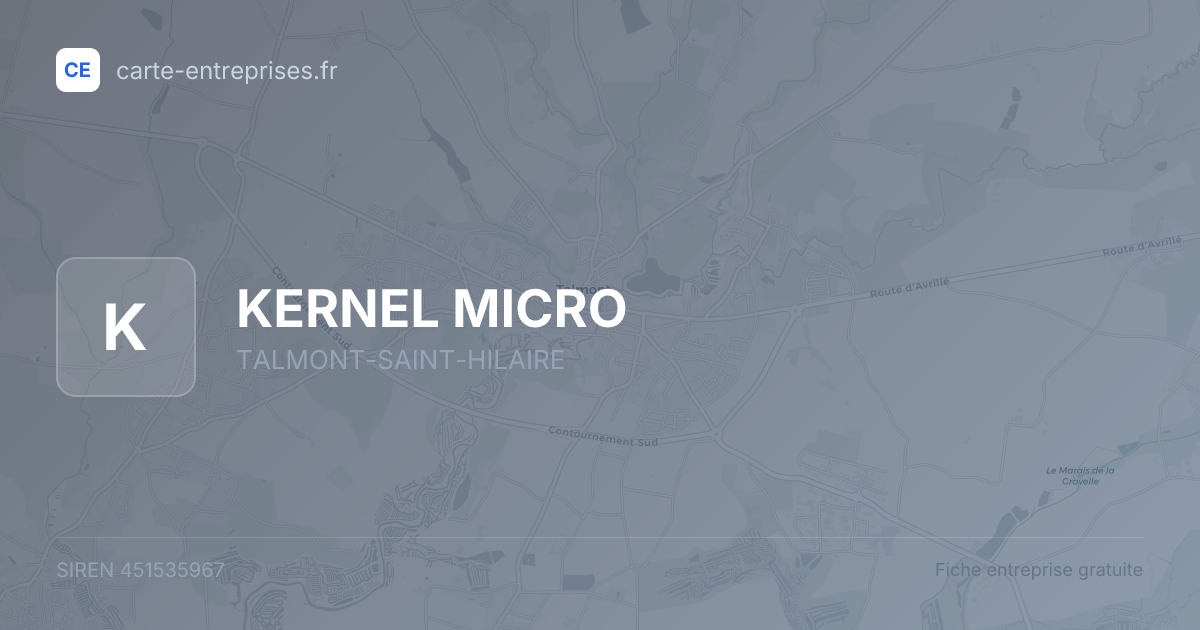 KERNEL MICRO — 451535967 — fiche entreprise