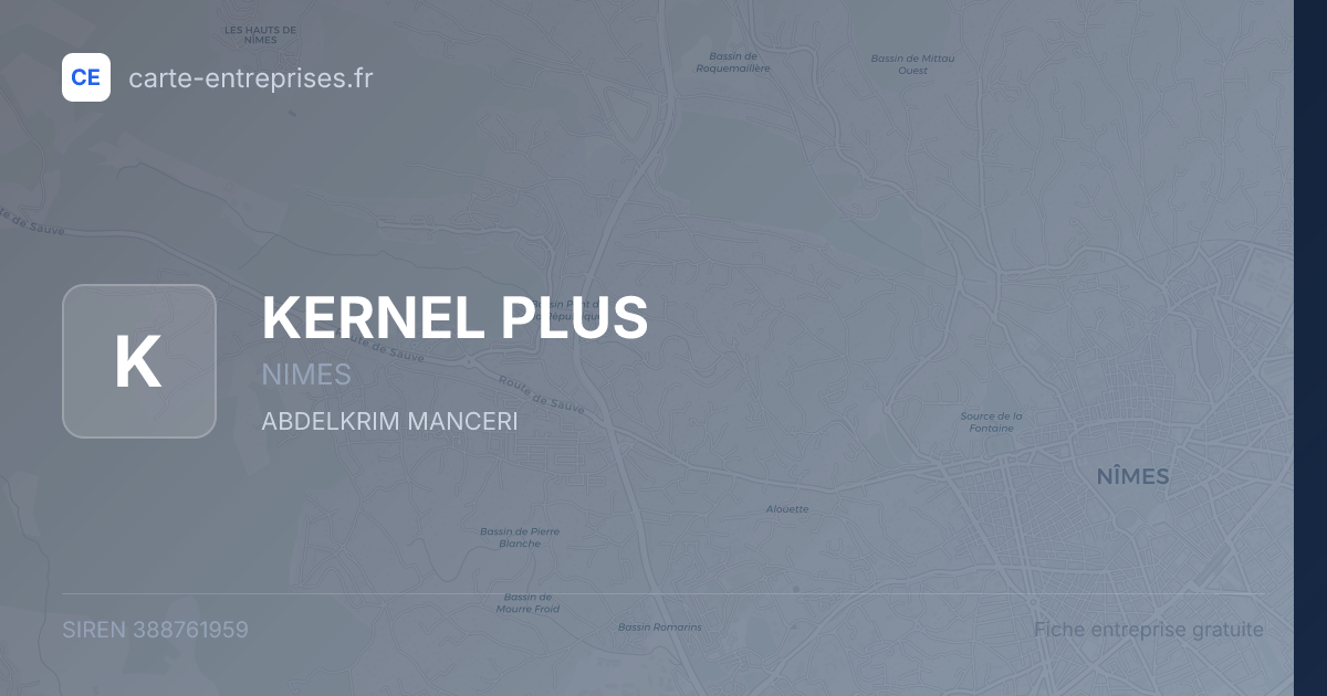 KERNEL PLUS — 388761959 — fiche entreprise