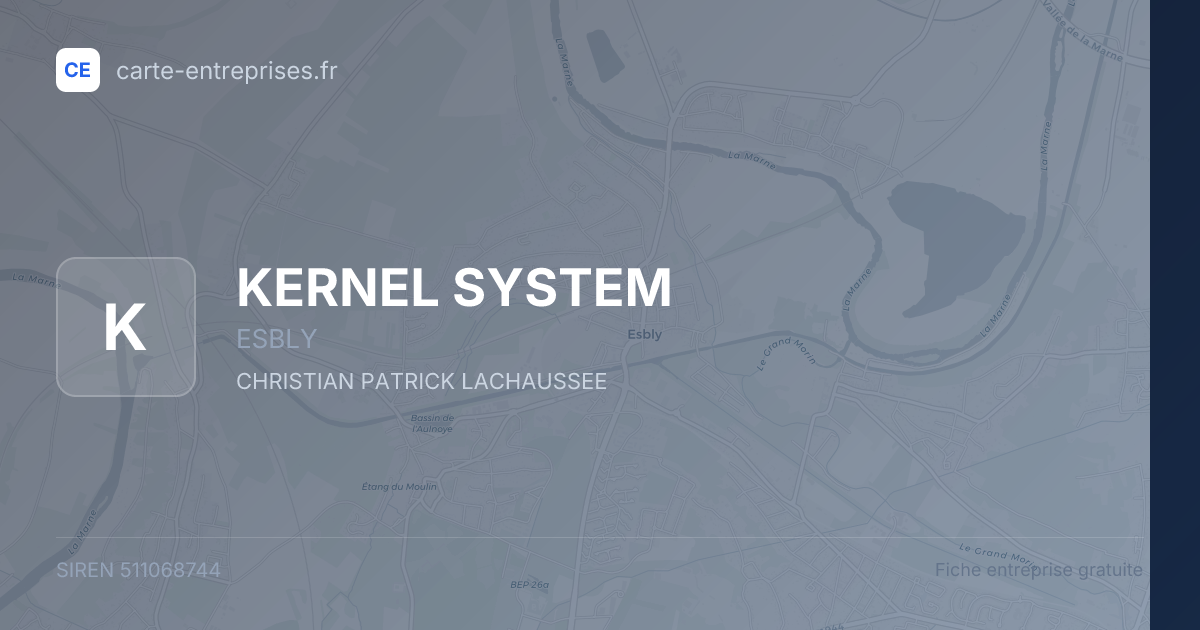 KERNEL SYSTEM — 511068744 — fiche entreprise
