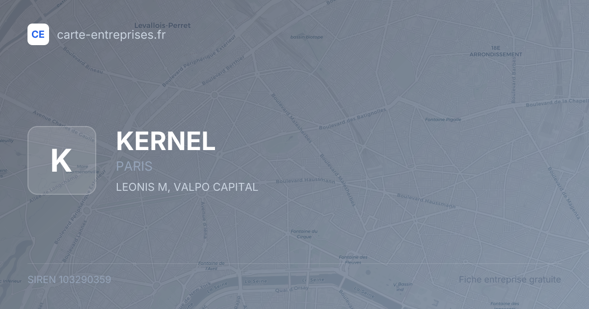 KERNEL — 103290359 — fiche entreprise