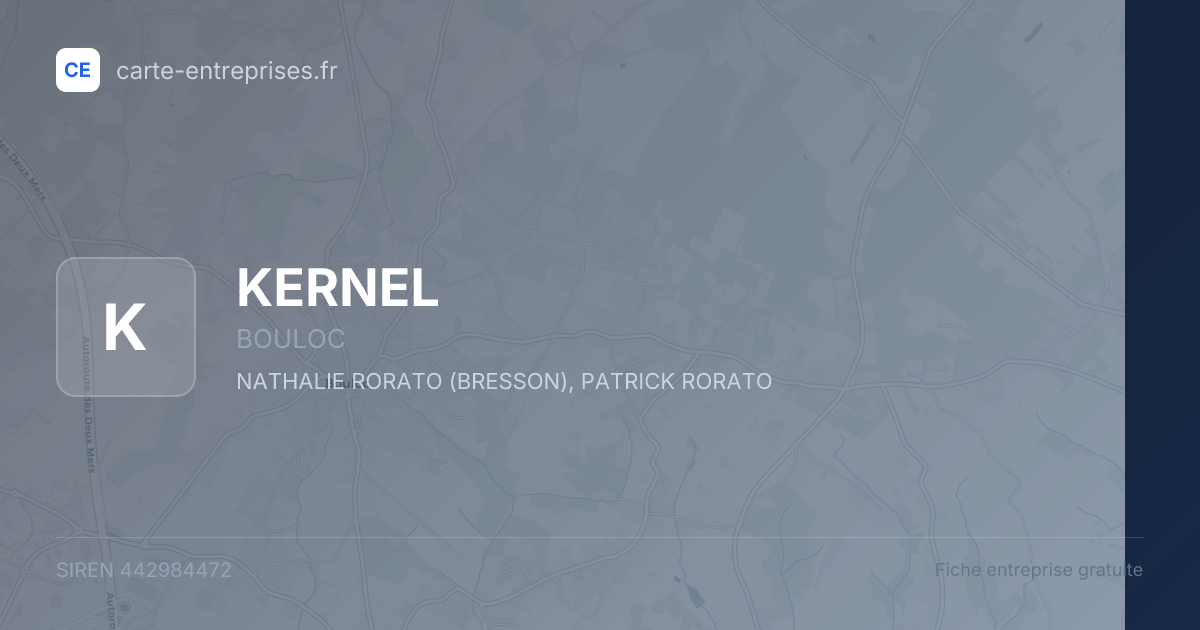 KERNEL — 442984472 — fiche entreprise