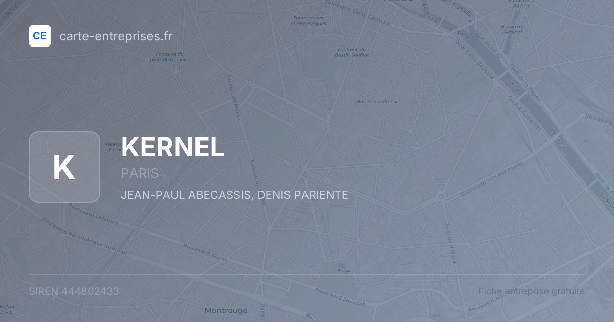 KERNEL — 444802433 — fiche entreprise