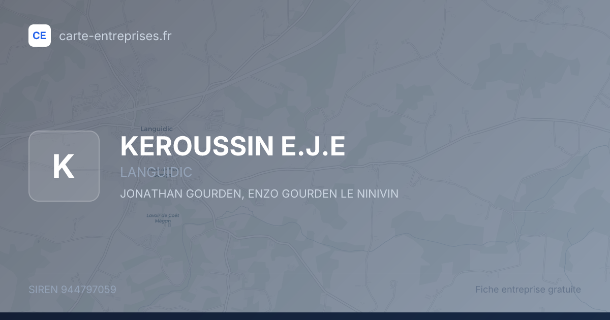 KEROUSSIN E.J.E — 944797059 — fiche entreprise