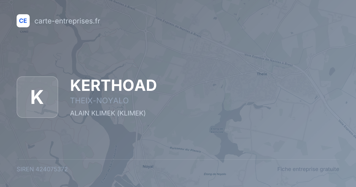 KERTHOAD — 424075372 — fiche entreprise