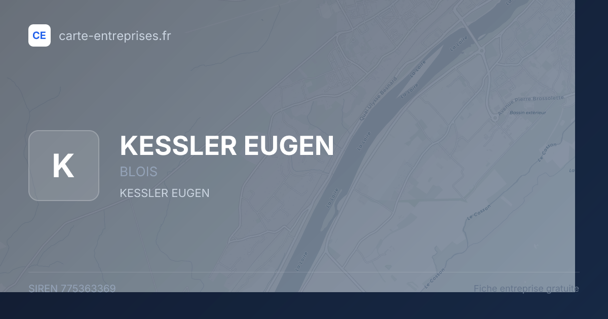 KESSLER EUGEN — 775363369 — fiche entreprise