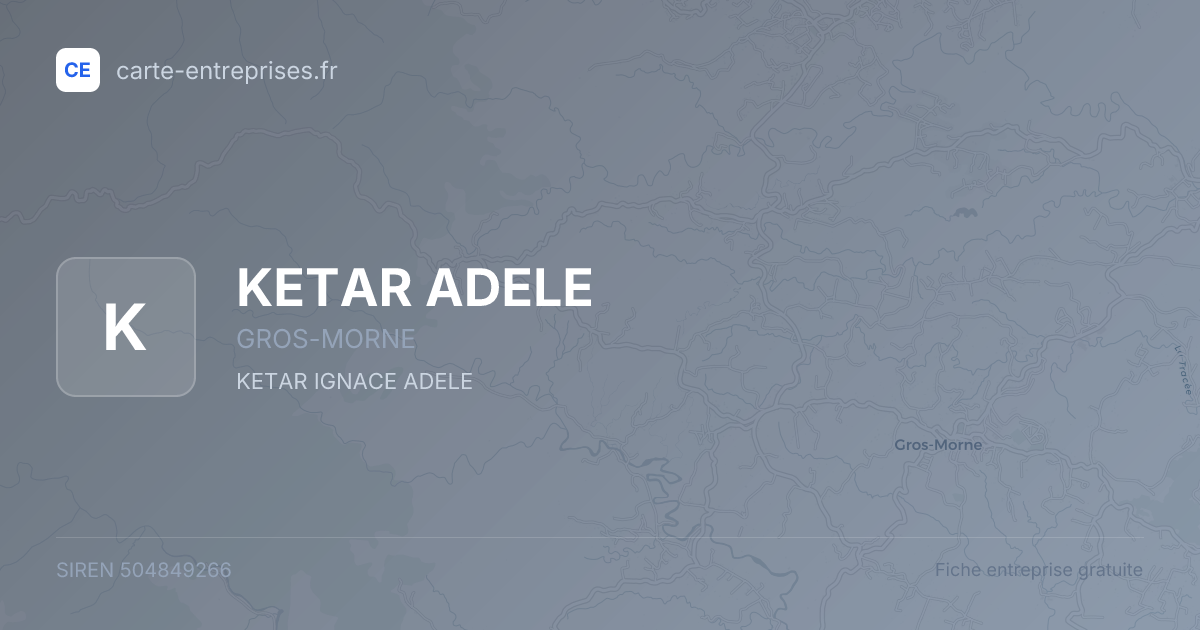 KETAR ADELE — 504849266 — fiche entreprise