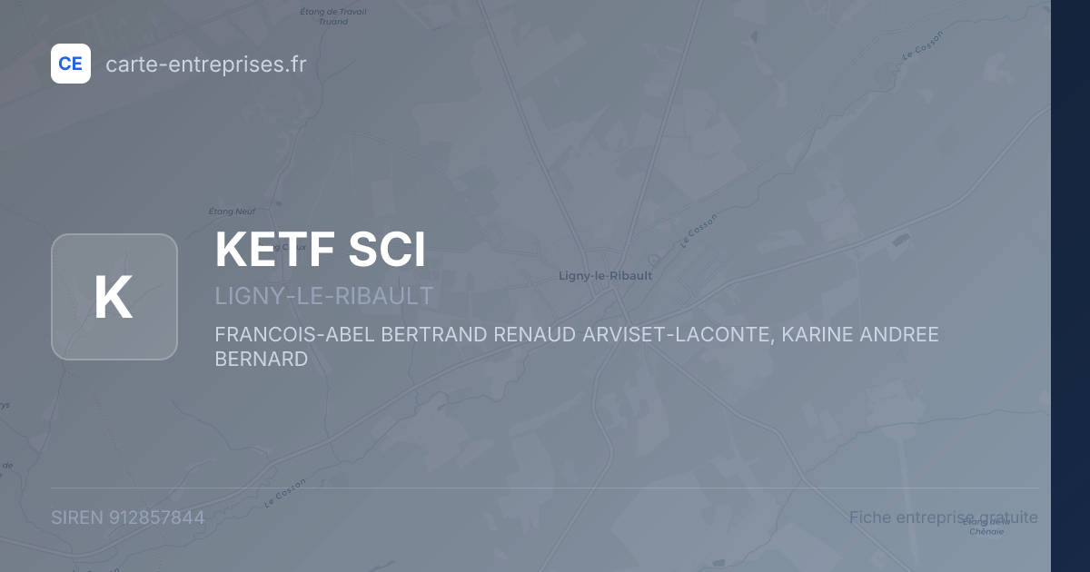 KETF SCI — 912857844 — fiche entreprise