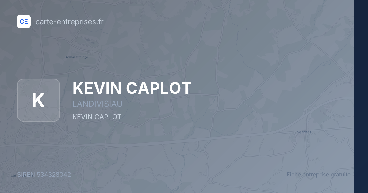 KEVIN CAPLOT — 534328042 — fiche entreprise