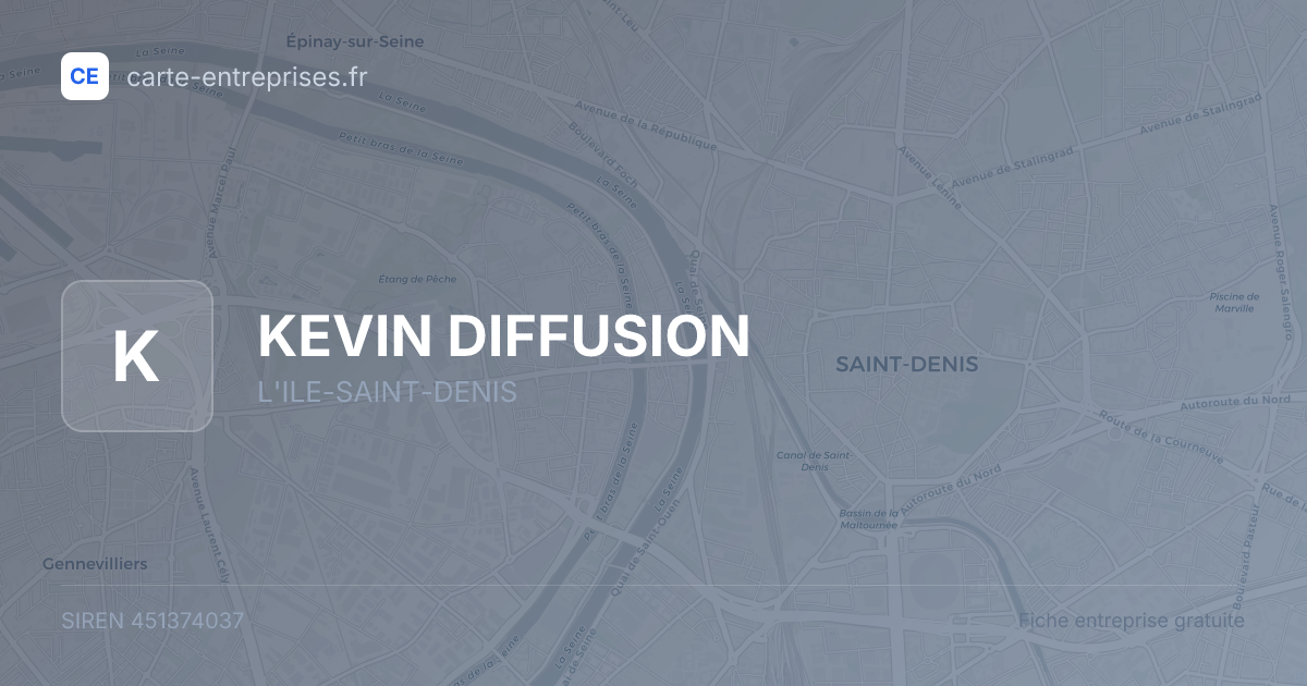 KEVIN DIFFUSION — 451374037 — fiche entreprise
