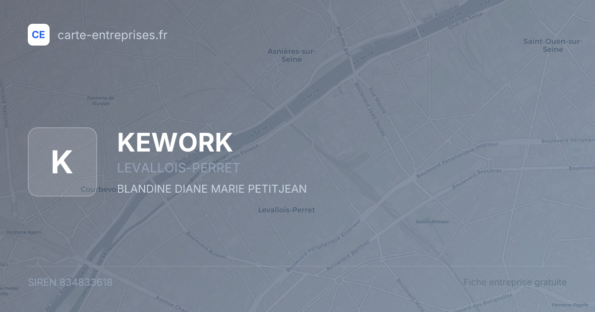 KEWORK — 834833618 — fiche entreprise