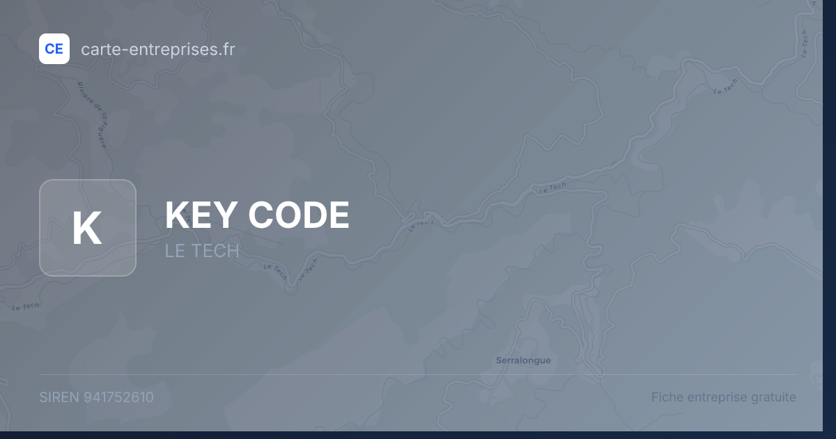KEY CODE — 941752610 — fiche entreprise