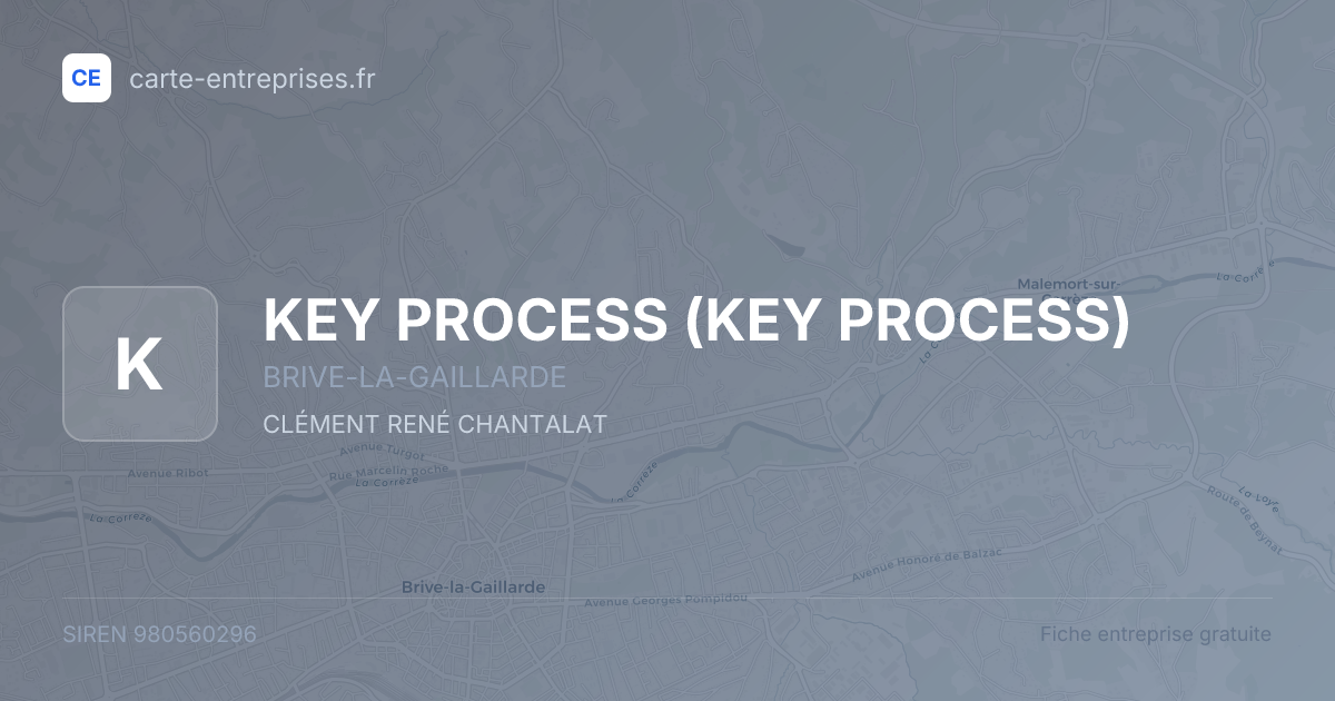 KEY PROCESS — 980560296 — fiche entreprise