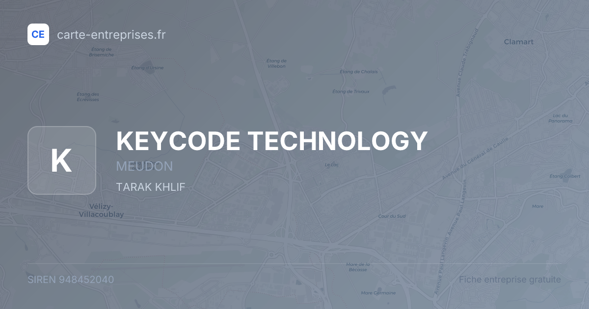 KEYCODE TECHNOLOGY — 948452040 — fiche entreprise