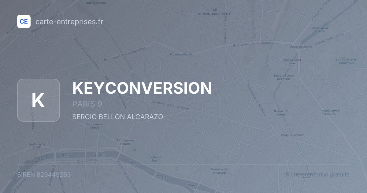 KEYCONVERSION — 829449263 — fiche entreprise