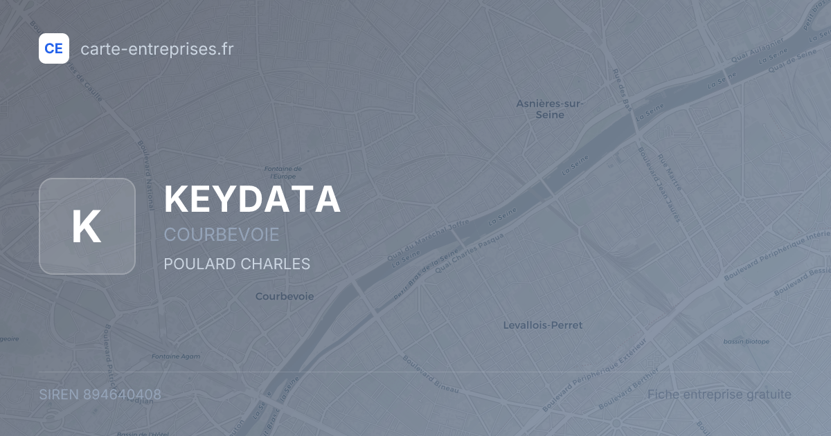 KEYDATA — 894640408 — fiche entreprise