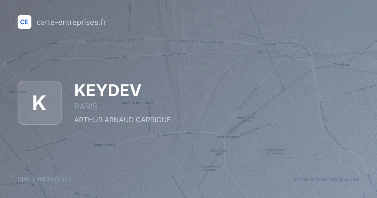 KEYDEV — 893975342 — fiche entreprise