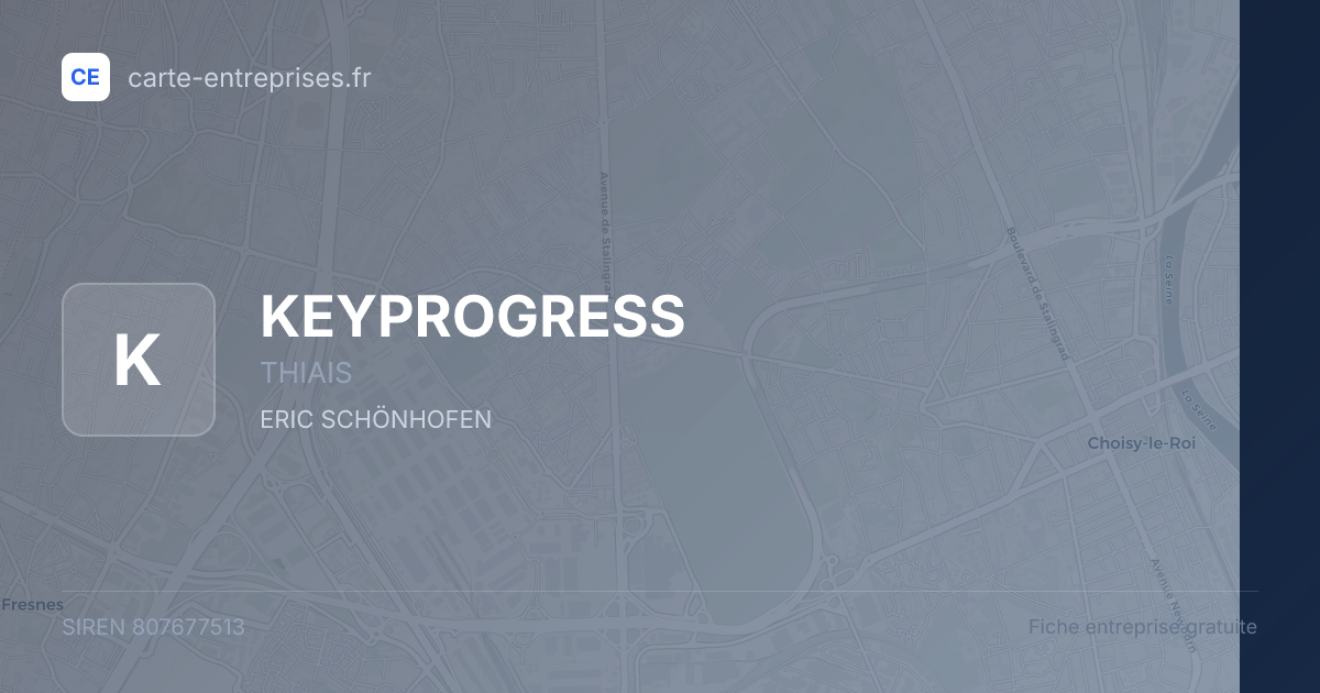 KEYPROGRESS — 807677513 — fiche entreprise