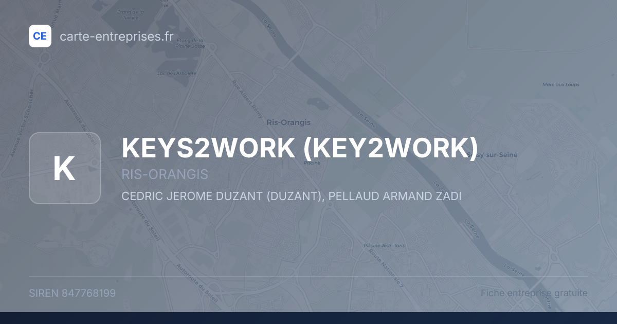 KEYS2WORK (KEY2WORK) — 847768199 — fiche entreprise