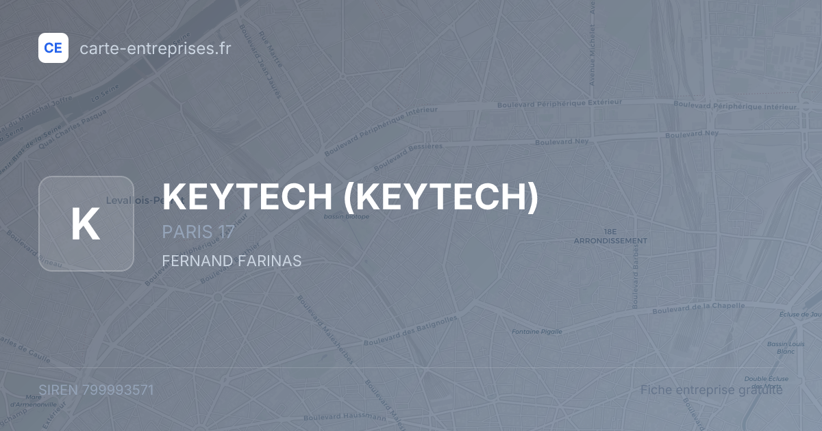 KEYTECH — 799993571 — fiche entreprise