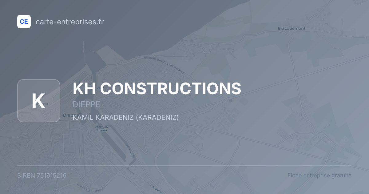 KH CONSTRUCTIONS — 751915216 — fiche entreprise