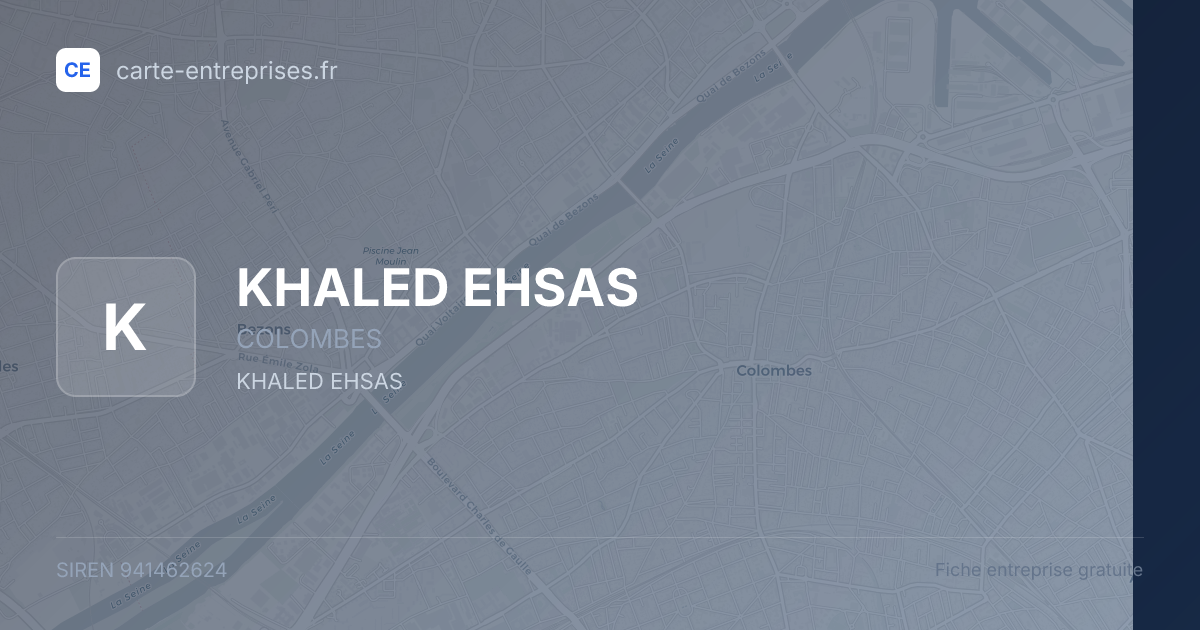 KHALED EHSAS — 941462624 — fiche entreprise