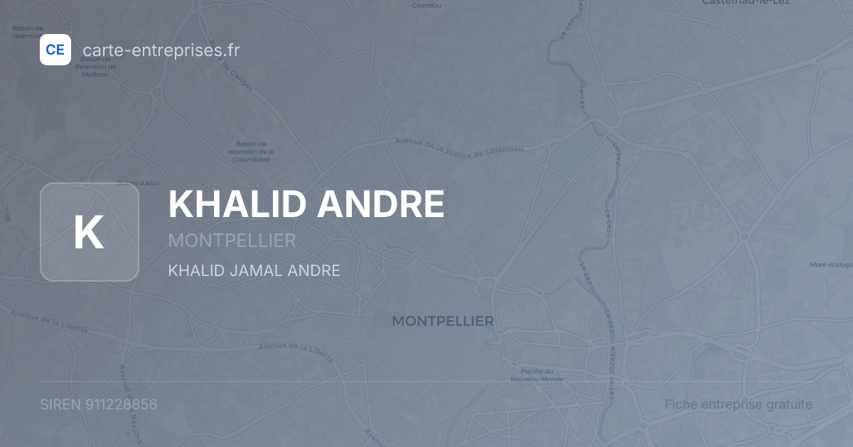 KHALID ANDRE — 911228856 — fiche entreprise
