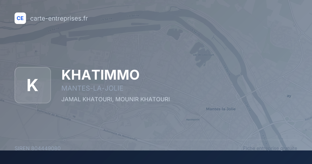 KHATIMMO — 804449080 — fiche entreprise