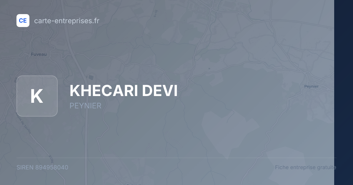 KHECARI DEVI — 894958040 — fiche entreprise